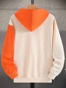 Sweat à capuche pour homme de qualité supérieure, 100% coton, brodé, couleurs personnalisées, coupe ample, respirant, mode d'hiver, streetwear - Product Image 2