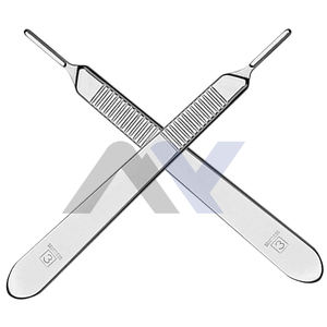 Manche de scalpel de qualité supérieure #3-Manche de couteau en acier inoxydable léger et durable, conception antirouille, compatible - Product Image 1