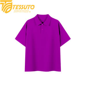 เสื้อเชิ้ตผู้ชาย Tessuto ผ้าฝ้าย 100% แขนสั้น ถักแบบนิตติ้ง ป้องกันการเป็นขุย ลายพื้นเรียบ คอเสื้อพิมพ์ลาย ออกแบบโลโก้ได้ น้ำหนัก 180 กรัม - Product Image 4