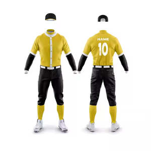 Equipo profesional desgaste uniforme de béisbol conjunto OEM al por mayor de alta calidad transpirable ropa deportiva uniforme de béisbol - Product Image 4