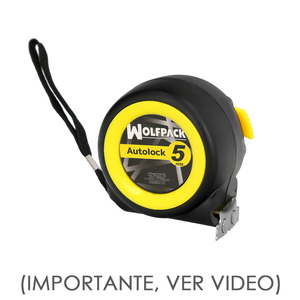 Flessometro Autolock con Freno Automatico, Cinghia da 5 Metri 25 mm. Magnetico - Product Image 1