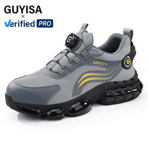 GUYISA Unisex stivali di sicurezza in acciaio con punta leggera in tela per estate inverno primavera autunno <span class=keywords><strong>scarpe</strong></span> <span class=keywords><strong>antinfortunistiche</strong></span> da cantiere - Product Image 2