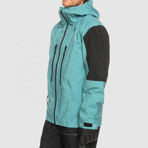Veste de ski imperméable et chaude pour homme avec capuche, service OEM, fabrication sur mesure, fermeture éclair, coupe-vent, grande taille, imprimé - Product Image 2