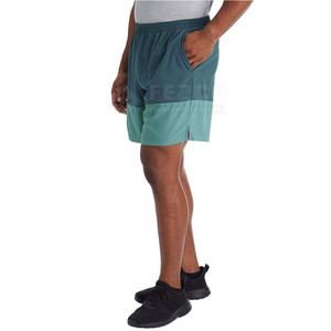 Pantalones cortos para correr de verano de algodón informales para hombre 2025 con bolsillos, cintura elástica, cordón, patrón sólido - Product Image 2