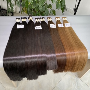 Venta al por mayor 100% Extensiones de Cabello Crudo Vietnamita Color Personalizado Doble Anillo a Granel Alta Calidad Cabello Humano Liso - Product Image 5