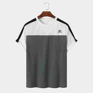 T-shirts pour hommes en coton 100% personnalisables en gros, coupe régulière unisexe, col rond, manches courtes, respirants, écologiques, 220g - Product Image 1