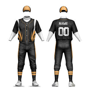 Último diseño impreso uniforme de béisbol Jersey y conjunto corto de béisbol personalizado equipo uniforme hombres deportes béisbol uniforme conjunto - Product Image 1