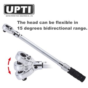 Clé dynamométrique réglable de type flexible de 1/2 pouce de qualité professionnelle fabriquée à Taiwan, OEM, avec une capacité de 1 à 350 Nm - Product Image 2