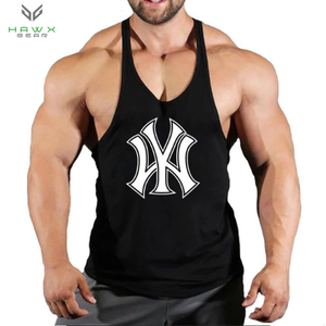 Camisetas sin mangas atléticas para gimnasio y entrenamiento para hombre, camisetas sin mangas transpirables de secado rápido para culturismo, camisetas sin mangas de talla grande personalizables OEM - Product Image 1