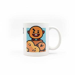 แก้วกาแฟลายการ์ตูน BT21 สไตล์เรโทรน่ารัก ทำจากเซรามิก ใช้กับเครื่องล้างจานและไมโครเวฟได้ เหมาะสำหรับเป็นของขวัญ ใช้ในบ้าน/ออฟฟิศ สำหรับดื่มชา/กาแฟยามบ่าย Shooky - Product Image 1