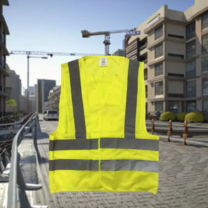 Chaleco de Seguridad Personalizado de Alta Visibilidad, Ropa de Trabajo para Construcción, Poliéster Unisex, Múltiples Tallas y Colores, Reflectante - Product Image 1