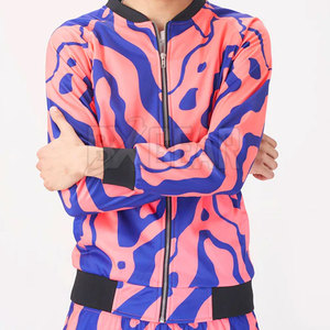 Chándal de sublimación de alta calidad para hombre de talla grande con chaqueta con cremallera y corredores con cordón a la venta - Product Image 5