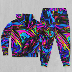 Survêtements de jogging à sublimation personnalisée Survêtements taille élastique surdimensionnée Unisexe Décontracté Léger Respirant Haute Qualité 2 Pièces - Product Image 2