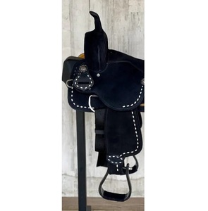 เบาะหนัง DD สีดำอานม้าตะวันตกคุณภาพสูงพรีเมียมสีขาว - Product Image 4