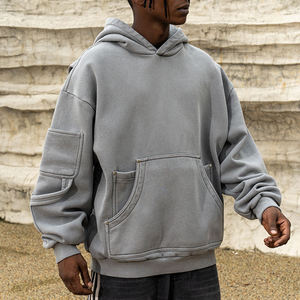 เสื้อฮู้ดดี้โอเวอร์ไซส์ทรงใหญ่พิเศษ สกรีนโลโก้ได้ เสื้อฮู้ดดี้ผู้ชายไซส์ใหญ่ - Product Image 2