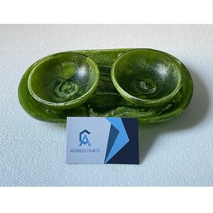 Bandeja de desayuno de resina de forma ovalada personalizada, suministros de Hotel para el hogar, decoración de mesa de boda, bandeja de servicio de resina ecológica, utensilios de cocina - Product Image 2