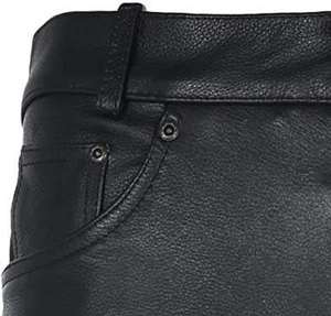 Pantalon de moto en cuir coupe-vent grande taille personnalisable pour homme 2026 – Style motard classique – Vente en gros - Product Image 5