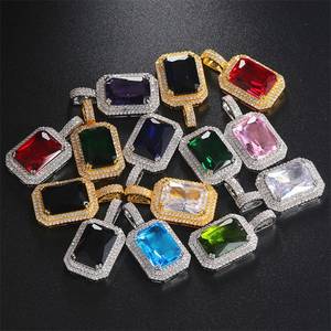 Chaîne de pendentif en diamant multicolore personnalisé en argent 925 VVS Leb personnalisé pour femme - Product Image 3