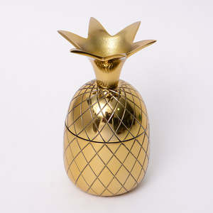 Best Quality Metal Pineapple Shape Wax Filled Candle at Reasonable Price From India - Product Image 2