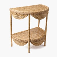 Table d'appoint tressée en rotin Aria fabriquée au Vietnam matériaux écologiques meubles de maison décoration de la maison en gros