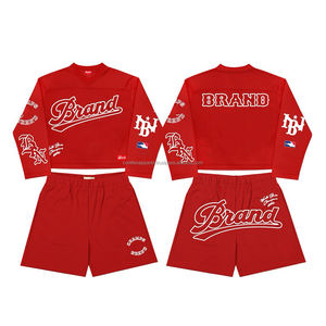 Ensemble T-shirt et short de course décontracté pour homme, personnalisé, écologique, de haute qualité, séchage rapide, respirant, couleur contrastée - Product Image 1