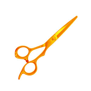 Ciseaux de coupe de cheveux de coiffeur professionnel de qualité supérieure couleur or enduit ciseaux de Salon de beauté poignée en acier repose-doigt fixe - Product Image 4