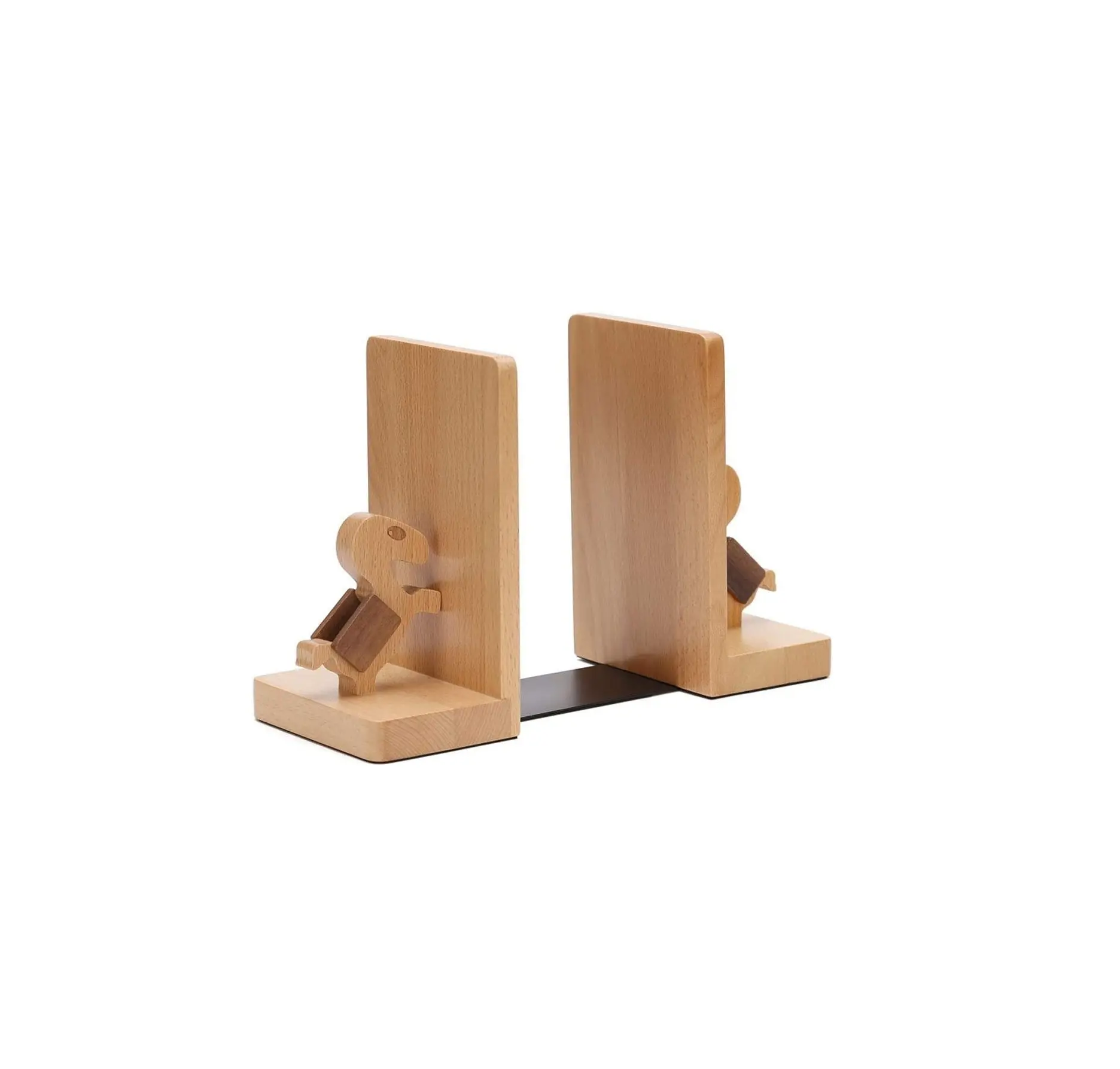 Design Criativo Cavalo Bookend para Casa e Escritório Acessórios Titular Madeira Vertical Bookend