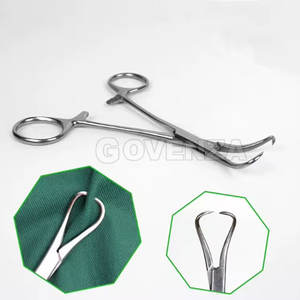 Pinzas Dentales de Acero Inoxidable con Punta, Tipo Pinza para Toallas, Agarre Ergonómico Manual, 9, 11, 14, 16 cm - Product Image 3