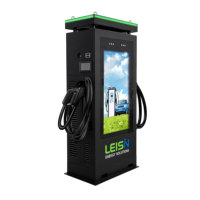 Station de recharge rapide pour véhicules électriques DC à double borne 60-80 kW avec écran publicitaire numérique haute luminosité