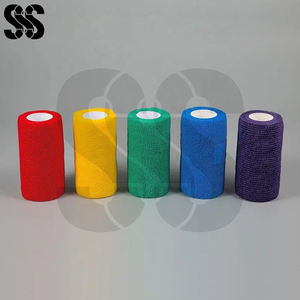 Top Product Equine Horse <b>Leg</b> Wrapping Hock Wrap Self Adhesive Cohesive <b>Bandages</b> Cotton Fleece Polyester Blend for Adjustable - Product Image 3