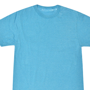 เสื้อยืดผ้าฝ้ายเนื้อนุ่มสีฟ้าใส่ได้ทั้งชายและหญิงสวมใส่สบายโลโก้แบบกำหนดเอง - Product Image 4