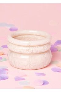 BELOW Bijoux Résine Acrylique Bracelet Bracelet Exagéré Éblouissant Multicolore Large Irrégulier Carré Acrylique Bracelets pour - Product Image 4