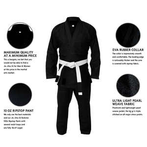 Kimono de Jiu-Jitsu brésilien, combinaison BJJ, uniforme d'arts martiaux professionnel, équipement de combat personnalisé OEM, vente en gros - Product Image 2