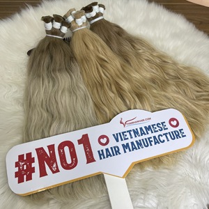 Precio al por mayor Cabello natural ondulado a granel 100 por ciento Cabello humano vietnamita Sedoso y suave - Product Image 6