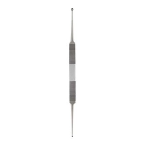 Curette manuelle double extrémité de haute qualité, 180 mm de long, droite, en acier inoxydable chirurgical, réutilisable, certifiée CE, instrument ORL - Product Image 4