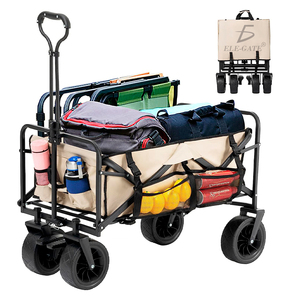 Carrello Pieghevole per Esterni e Fai-da-Te con Capacità di Carico di 80 kg e Cuscinetti Integrati - Product Image 1