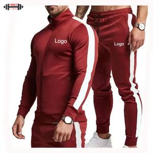 Chándales deportivos a prueba de viento personalizados baratos para hombres Jogging Running Training Team 100% conjuntos de algodón - Product Image 2