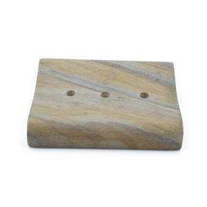 Porte-savon en pierre arc-en-ciel d'accessoires de salle de bains de luxe en gros pour la maison et les hôtels - Product Image 1