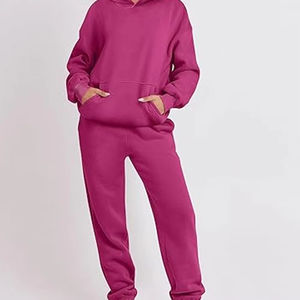 Acid Wash Women Tracksuit Vintage Washed Hoodie And Sweatpants Set Heavyweight Cotton Streetwear Custom Logo Factory - Product Image 5