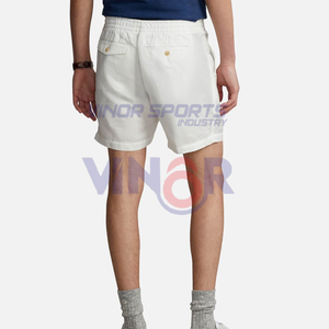 Bermuda d'été 100% coton décontracté unisexe à séchage rapide respirant unisexe à poches mi-taille personnalisé pour hommes - Product Image 3