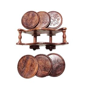 Sous-verre en bois le plus vendu de bonne qualité sous-verre en bois article de vaisselle noël vintage luxe espace sous-verres en bois - Product Image 1