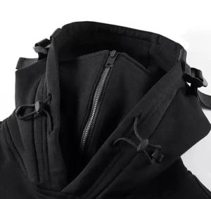 Custom Streetwear Hoodie Neck Hoodie con máscara a prueba de viento Pullover Hoodie Top Casual Streetwear - Product Image 4