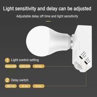 Capteur infrarouge automatique du corps humain Support de lampe E27 Base d'ampoule LED Détecteur de mouvement PIR Support de lampe murale Prise