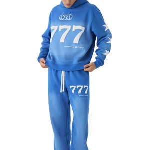 Vêtements durables faciles à laver Survêtement imprimé bouffant pour hommes respirant confortable anti-rides tenue décontractée Survêtement imprimé bouffant pour hommes - Product Image 1