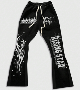 Chándal informal de manga larga con hombros descubiertos para hombre, sudadera gráfica personalizada y pantalones de chándal con características de talla grande para invierno - Product Image 6