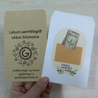 Sachets en papier recyclé personnalisés en usine, enveloppes biodégradables pour emballages de graines de légumes, pour sachets de semences