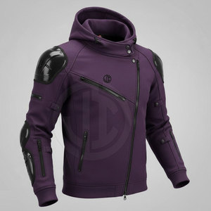 High Quality Solid Hooded Winter Motorbike <b>Hoodies</b>-Eco-Friendly Breathable Fleece <b>for</b> Riders - Product Image 2