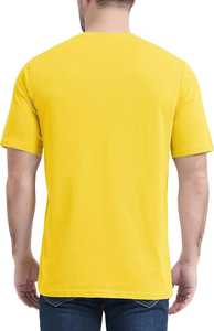 T-shirt homme bleu clair coton doux col rond manches courtes confortable coupe décontractée élégant couleur unie tous les jours été basique t-shirt - Product Image 4