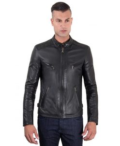 Arrival Unisex Design Color Block Men <b>Genuine</b> Leather Jacket Custom High Quality Jacket for Man - Product Image 4