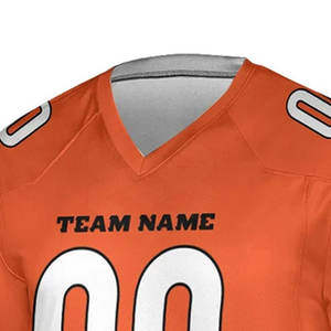 Camiseta de Fútbol Americano Personalizable 100% Poliéster, Color y Talla a Medida, Manga Corta de Verano, Secado Rápido, con Nombre de Equipo Personalizado - Product Image 3